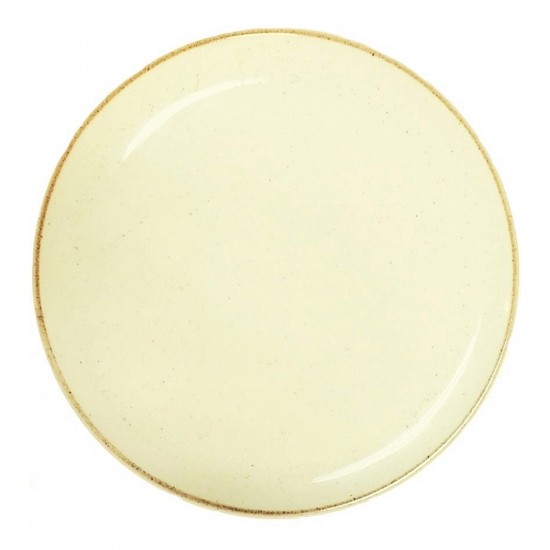 Prato 27,5cm Raso Cerâmica Corona Caoba Bege